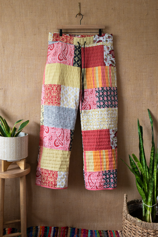 Patchwork Quilted Pants