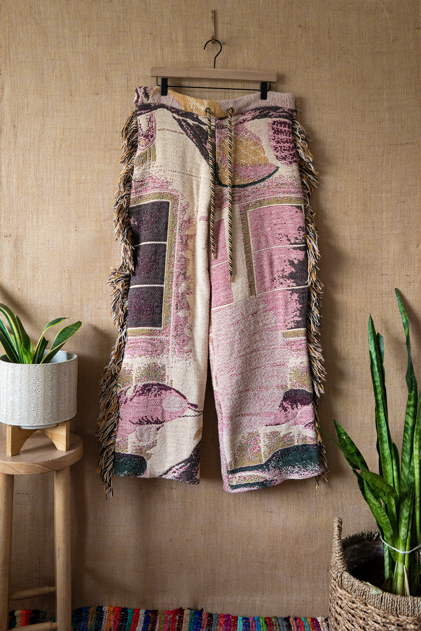 Pink Desert Fringe Pant