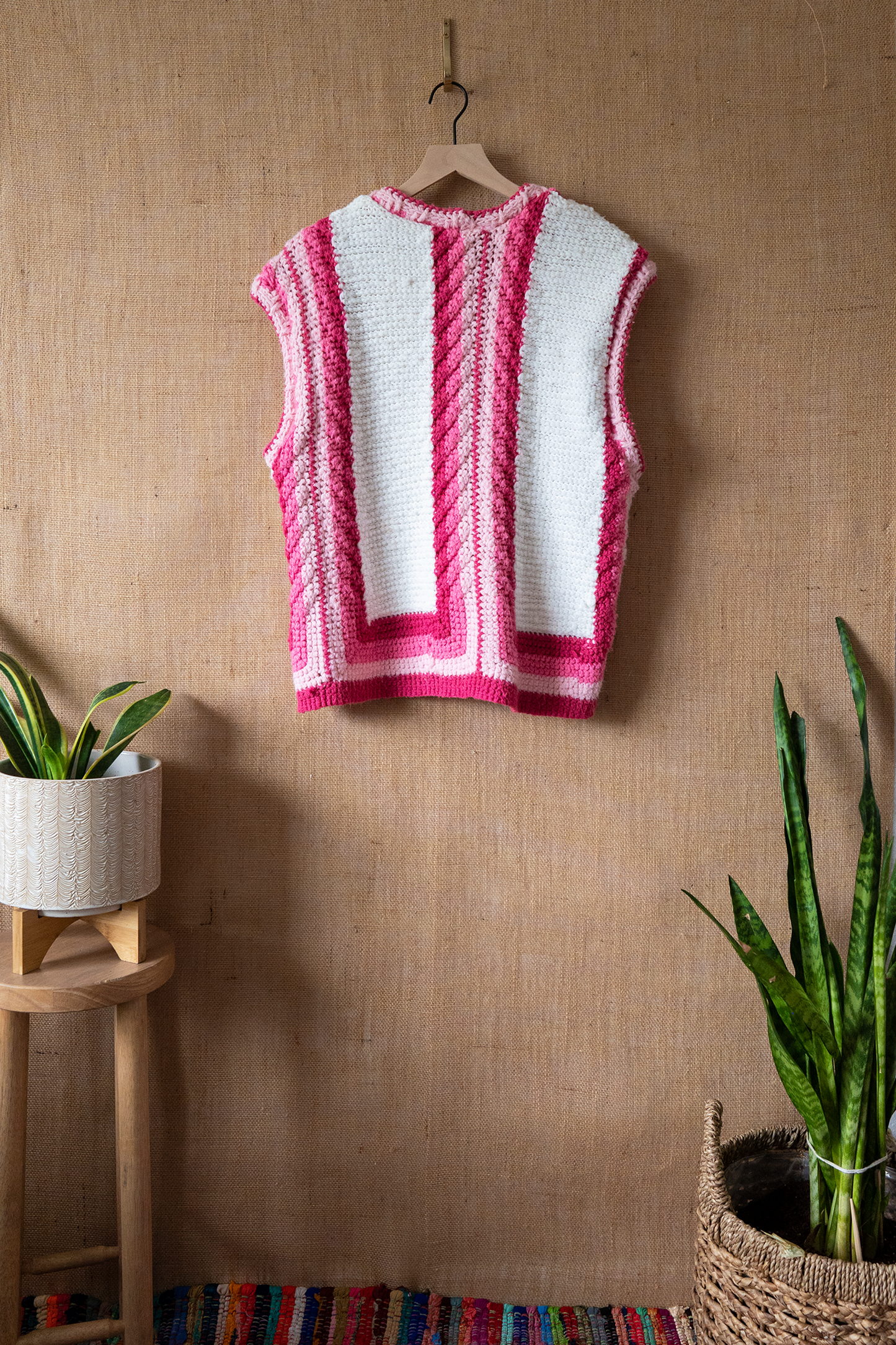 Rose Pink Sweater Vest